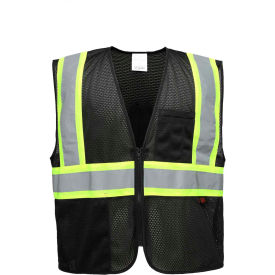 Enhanced Visibility Multi-Color Vest-Black-S/M view 2