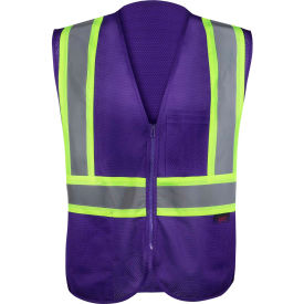 Enhanced Visibility Multi-Color Vest-Purple-S/M view 2