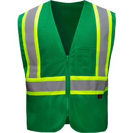 GSS Safety LLC 3138-2XL/3XL GSS Enhanced Visibility Vest, 2XL/3XL, Forest Green image.