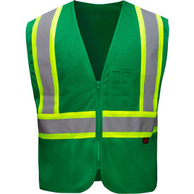 GSS Safety LLC 3138-LG/XL GSS Enhanced Visibility Vest, LG/XL, Forest Green image.