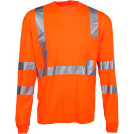GSS Safety 5506 Class 3 Standard Moisture Wicking T-Shirt with Chest Pocket, Orange, 3XL GSS Safety 5506 Class 3 Standard Moisture Wicking T-Shirt with Chest Pocket, Orange, 3XL