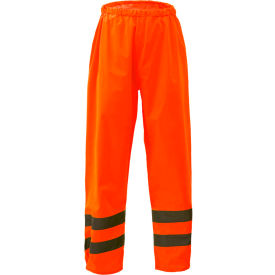 6802 Class E Standard Waterproof Rain Pants, Orange, S/M view 2
