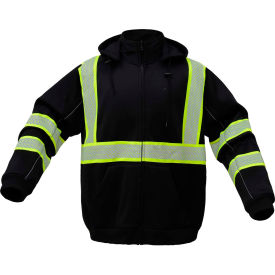GSS Safety LLC 7513-MD GSS Safety NON-ANSI Teflon Protection Heavy Weight Sweatshirt w/Segment Tape-MD image.