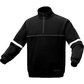 GSS Safety LLC 7525-2XL GSS Quartz Job Shirt w/ 1/4" Zipper, Cotton, Black, 2XL image.