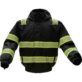 GSS Safety LLC 8513-5XL GSS Safety 8513 3-In-1 Bomber Jacket, Class 3, Black, 5XL image.