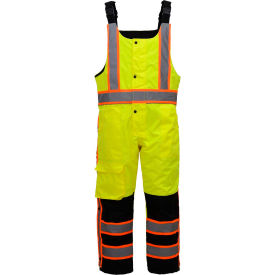 GSS Safety LLC 8701-LG/XL GSS Safety Class E Premium Two Tone Poly-Filled Winter Insulated Bibs w/Multi Pockets-LG/XL image.