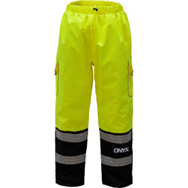 GSS Safety LLC 8711-L/XL GSS Safety 8711 Quilted Pants, Class E, Lime/Black, L/XL image.