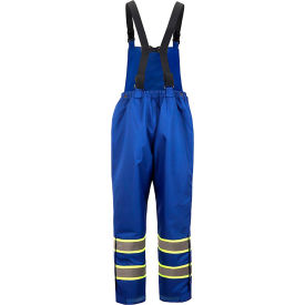 GSS Safety LLC FR6110-SM/MD GSS FR Waterproof Flame Resistant Insulated Bib Pant, S/M, Blue image.