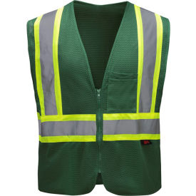 GSS Safety LLC 3136-2XL/3XL GSS Safety Enhanced Visibility Multi-Color Vest-Cert Green-2XL/3XL image.