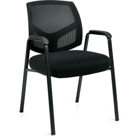 Global Industries Otg OTG11512B Offices To Go™ Mesh Back Guest Chair, Black image.