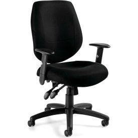 Global Industries Otg OTG11631B Offices To Go™ MultiFunction Office Chair -Fabric - Black image.