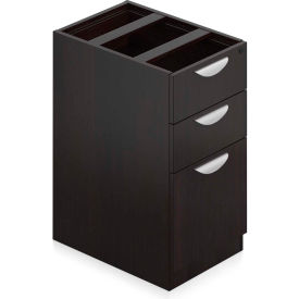 Global Industries Otg SL22BBF-AEL Offices To Go™ 3 Drawer Pedestal in Espresso - Executive Modular Furniture image.