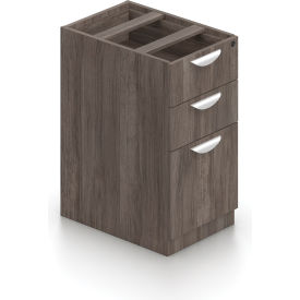 Global Industries Otg SL22BBF-AGL Offices To Go™ 3 Drawer Pedestal in Artisan Gray - Executive Modular Furniture image.