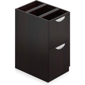 Global Industries Otg SL22FF-AEL Offices To Go™ 2 Drawer Pedestal in Espresso - Executive Modular Furniture image.