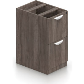 Global Industries Otg SL22FF-AGL Offices To Go™ 2 Drawer Pedestal in Artisan Gray - Executive Modular Furniture image.