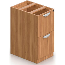 Global Industries Otg SL22FF-AWL Offices To Go™ 2 Drawer Pedestal in Walnut - Executive Modular Furniture image.
