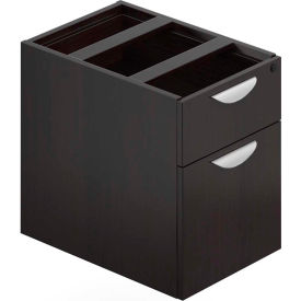 Global Industries Otg SL22HBF-AEL Offices To Go™ 2 Drawer Hanging Pedestal in Espresso - Executive Modular Furniture image.