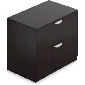 Global Industries Otg SL3622LF-AEL Offices To Go™ Two Drawer Lateral File in Espresso - Executive Modular Furniture image.