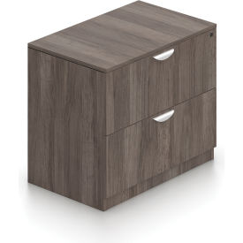 Global Industries Otg SL3622LF-AGL Offices To Go™ Two Drawer Lateral File in Artisan Gray - Executive Modular Furniture image.