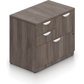 Global Industries Otg SL3622MSF-AGL Offices To Go™ Mixed Storage Unit with Lock, 36"W x 22"D x 29-1/2"H, Artisan Gray image.