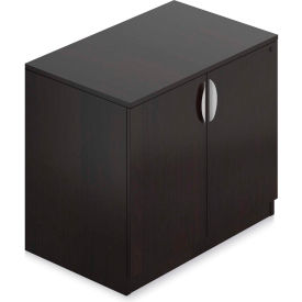 Global Industries Otg SL3622SC-AEL Offices To Go™ - Storage Cabinet with Lock, 36"W x 22"D x 29-1/2"H, Espresso image.