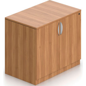 Global Industries Otg SL3622SC-AWL Offices To Go™ - Storage Cabinet with Lock, 36"W x 22"D x 29-1/2"H, Walnut image.