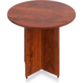 Global Industries Otg SL36R-ADC Offices To Go™ - Round Table - 36"W x 29-1/2"H - Dark Cherry image.