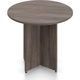 Global Industries Otg SL36R-AGL Offices To Go™ Round Table - 36"W x 29-1/2"H - Artisan Gray image.