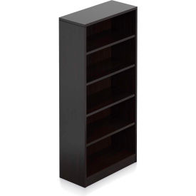 Global Industries Otg SL71BC-AEL Offices To Go™ 4 Shelf Bookcase in Espresso - Executive Modular Furniture image.