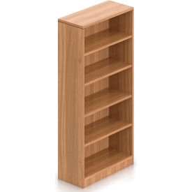 Global Industries Otg SL71BC-AWL Offices To Go™ 4 Shelf Bookcase in Walnut - Executive Modular Furniture image.