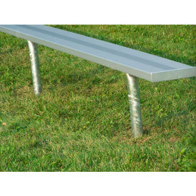 21 Aluminum Team Bench Backless In Ground Mount 