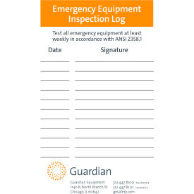 Guardian Equip Co 250-060R Guardian Equipment 250-060R Inspection Tags, Pack Of 20 image.