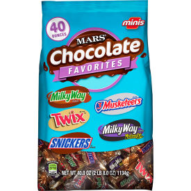 MARS Chocolate Minis Size Candy Variety Mix 40-Ounce Bag (Pack of 2)