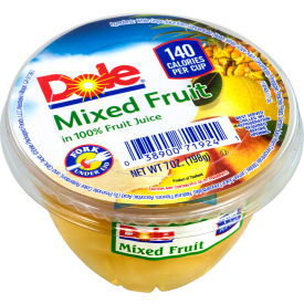 Dole Mixed Fruit in 100 Fruit Juice Cups 7 oz 12 Count