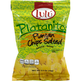 LULU Platanitos Plantain Chips Salted 2.5 oz 30 Count