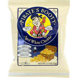 PIRATES BOOTY Natural Aged White Cheddar Baked Corn Puffs 0.5 oz 36 Count