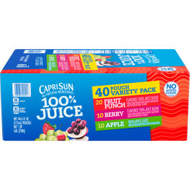 Capri Sun 100 Juice Variety Pack 40 Count