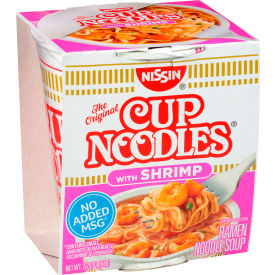 NISSIN Cup Noodles with Shrimp 2.25 oz 24 Count