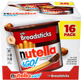 NUTELLA & Go Chocolate Hazelnut Dip with Breadsticks 1.8 oz 16 Count