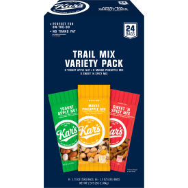 KARS Trail Mix Mixed Nuts Variety Pack 24 Count