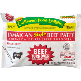 CARIBBEAN FOOD DELIGHTS Jamaican Style Spicy Beef Empanadas 10 Count 