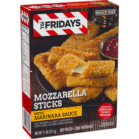 TGI FRIDAYS Mozzarella Sticks with Marinara Sauce 11 oz 4 Count 