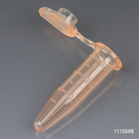 Microcentrifuge Tube 0.5mL Polypropylene Orange Stand-Up Zipbag MG 500/Pack
