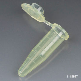 Microcentrifuge Tube 1.5mL Polypropylene Yellow Stand-Up Zipbag MG 500/Pack