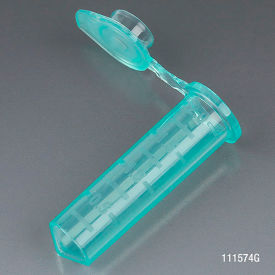 Microcentrifuge Tube 2.0mL Polypropylene Green Stand-Up Zipbag MG 500/Pack