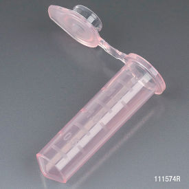 Microcentrifuge Tube 2.0mL Polypropylene Red Stand-Up Zipbag MG 500/Pack