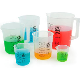Beaker with Handle, Diamond Essentials, Low Form, Printed Graduations, Polypropylene, 250mL Beaker with Handle, Diamond Essentials, Low Form, Printed Graduations, Polypropylene, 250mL