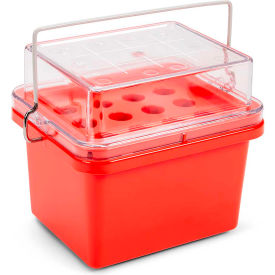 Globe Scientific™ Mini Cooler For 15 ml Tubes 12 Place Red