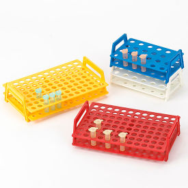 Wireless MicroTube Rack with Handles For 1.5mL and 2.0mL Microcentrifuge Tubes, 96-Place, Blue