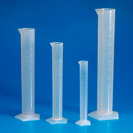 Graduated Cylinder, Polypropylene, Molded Graduations, 2000mL Graduated Cylinder, Polypropylene, Molded Graduations, 2000mL